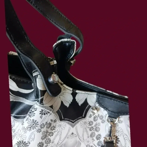 Sharif 1827 shoulder bag & travel tote bag floral pattern  set of 2 - Picture 14 of 16